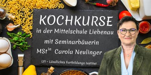 Sujet: Kochkurse mit Carola Neulinger