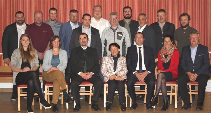 Gemeinderat der Marktgemeinde Liebenau (2021-2027) mit Bezirkshauptfrau Dr. Außerweger