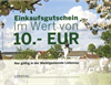 Gutscheinmuster des Wirtschaftsbundes Liebenau (10 und 20 Euro)
