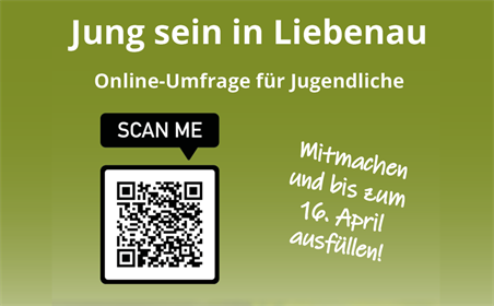 Sujet: Jung sein in Liebenau - Online-Umfrage für Jugendliche