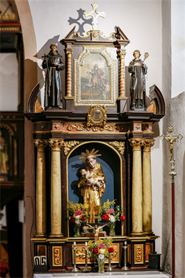 Antonius-Altar in der Pfarrkirche Liebenau